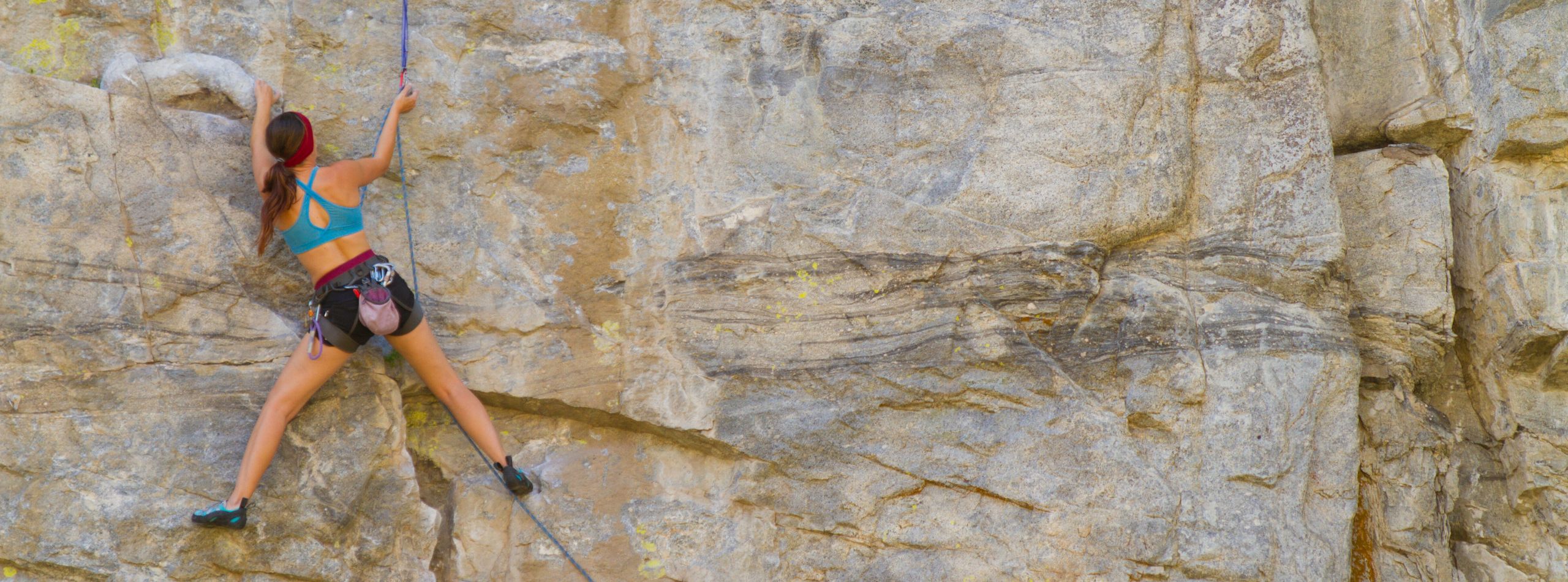 erson rock climbing outdoors, symbolizing faith and risk and trusting God beyond comfort