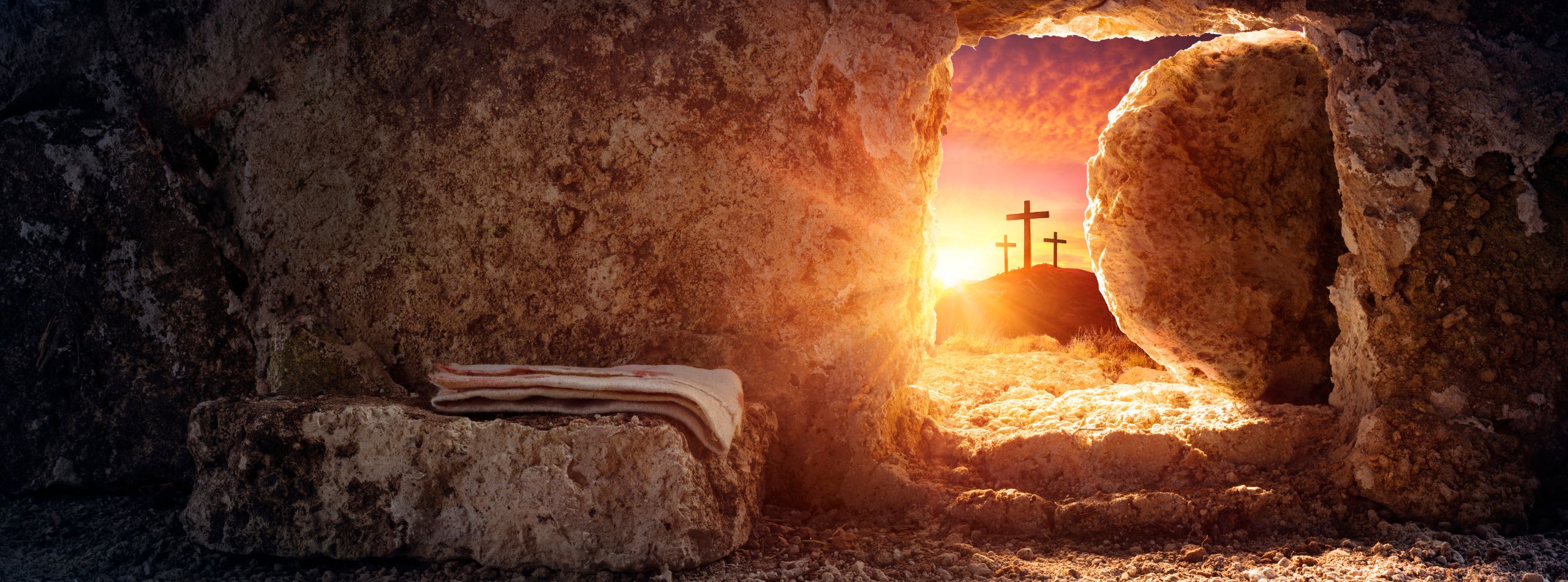restoration through Jesus after failure empty tomb light